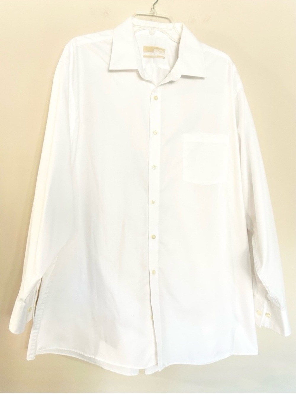 MICHAEL Michael Kors Women’s Big Fit White Long Sleeve Button Down Shirt